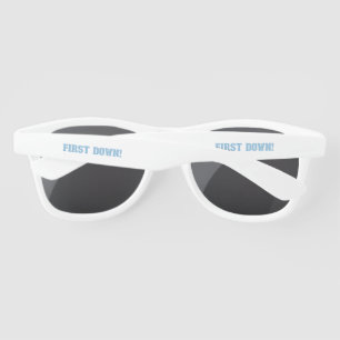 First Down Blue & White Sunglasses