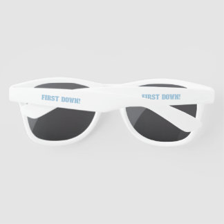 First Down Blue & White  Sunglasses