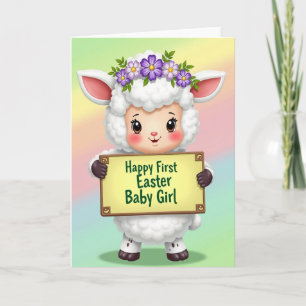 First Easter Baby Girl Card