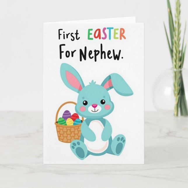 First Easter For Nephew Card (Front)