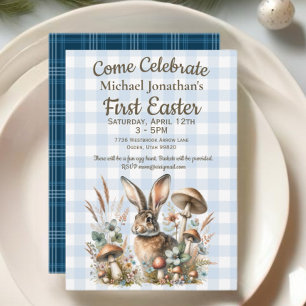 First Easter Jack Rabbit Invitation