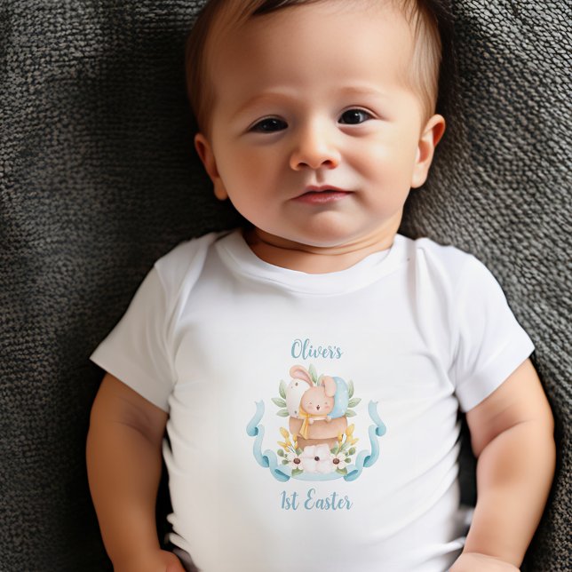 First Easter Personalized Baby boy Baby Bodysuit (Creator Uploaded)