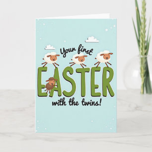 First Easter With Twins Card