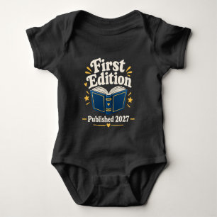 First Edition 2027 Cute Book Baby Bodysuit
