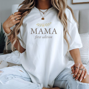 First Edition Mama Our Next Chapter Baby Shower T-Shirt