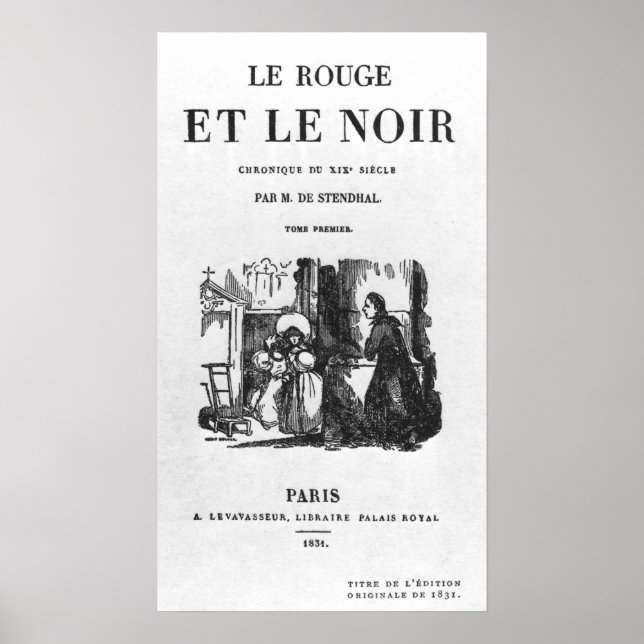 First Edition of 'The Red and the Black' Poster (Front)