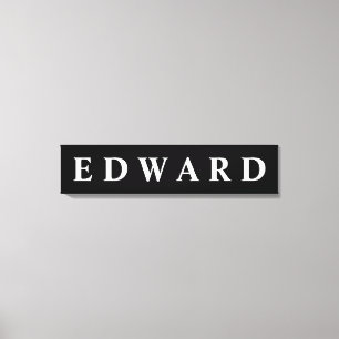 First/Family/Last Name Canvas Print