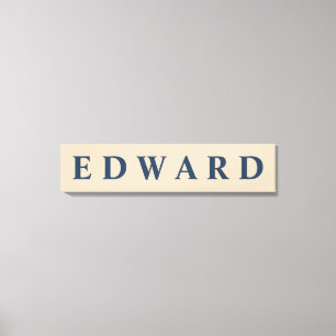 First/Family/Last Name Canvas Print