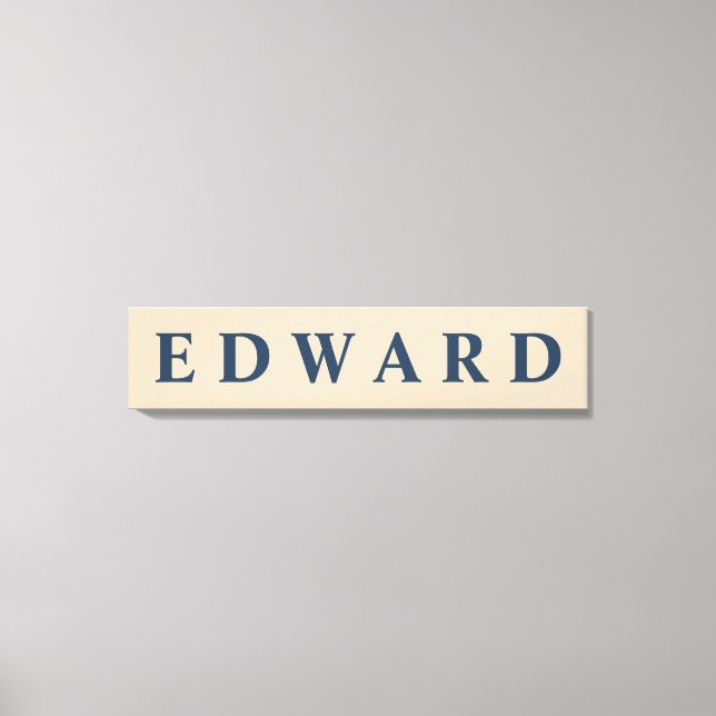 First/Family/Last Name Canvas Print (Front)