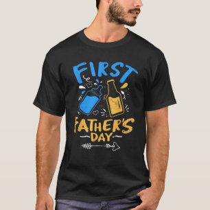 First Father s Day Beer Baby Bottle Daddy 2023 Vi T-Shirt