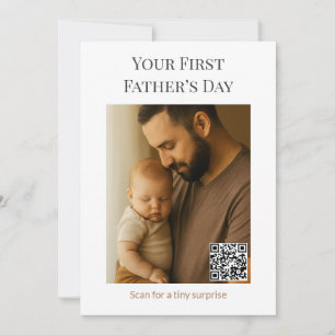 First Father’s Day Card with QR Surprise