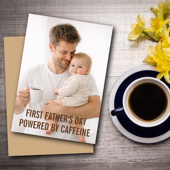 First Father’s Day Coffee Humour From Parents Card (Creator Uploaded)