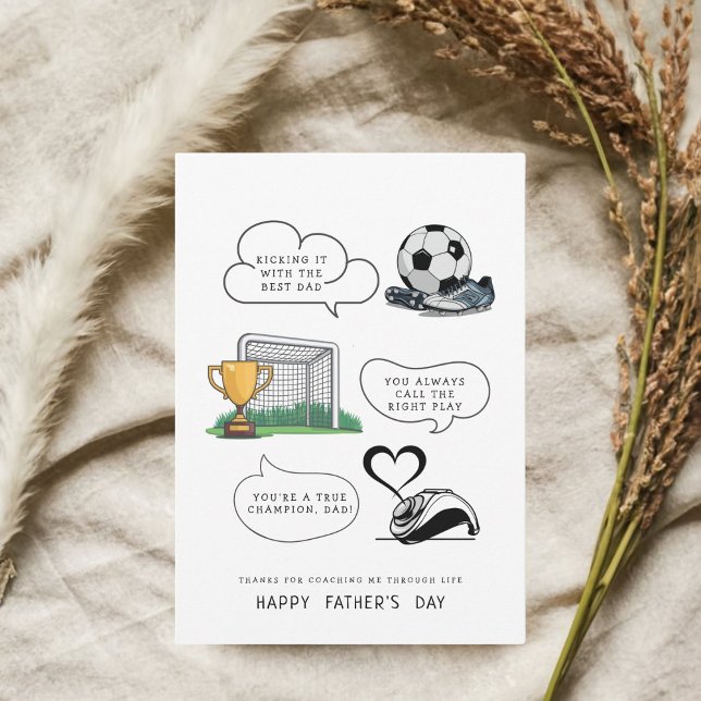 First Father’s Day | custom Soccer Dad Greeting (Creator Uploaded)