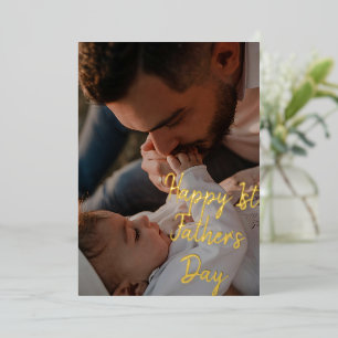 First Father’s Day Photo Card