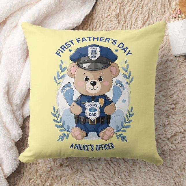  First Father’s Day Throw Pillow (Blanket)