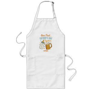 First Father’s Day Together – Beer & Baby Bottle Long Apron