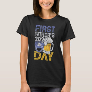 First Father's Day 2022 Beer Baby Bottle Daddy 202 T-Shirt