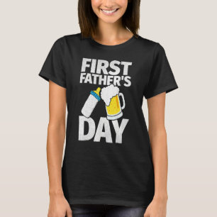First Father's Day  Beer Baby Bottle Daddy 2022 Da T-Shirt