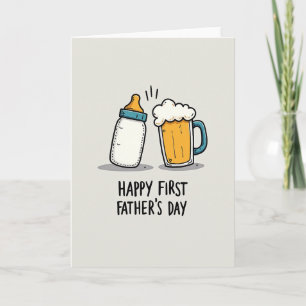 First Fathers Day Bottle Card