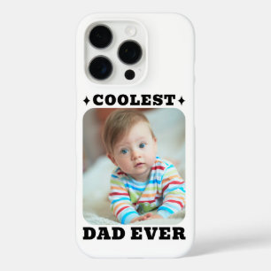 First Fathers Day Coolest Dad Ever Baby Photo Cool iPhone 16 Pro Case