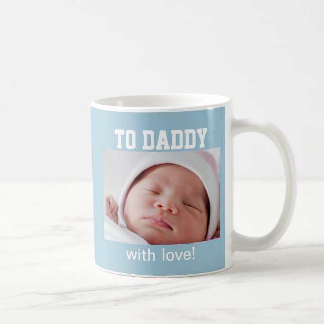 First Father's Day - Custom Photo/Year Coffee Mug (Right)