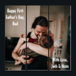 First Father's Day Dad Photo Triptych Wall Art<br><div class="desc">Make a one-of-a-kind custom photo triptych wall art for the new dad's first Father's Day. As a charming souvenir and a timeless gift to cherish every day, add a photo of dad and baby, just baby, or the entire family. The template is ready for you to customise by adding your...</div>