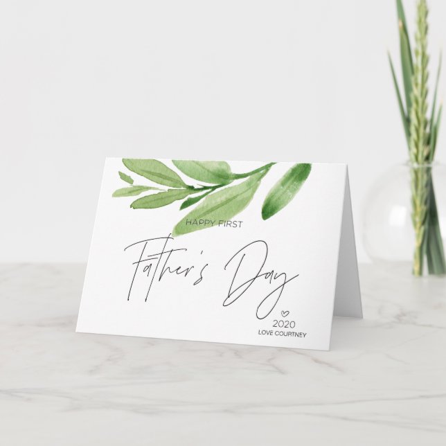 First Fathers Day Gifts For New Dad from Baby Bump Card (Front)