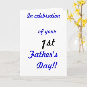 First Father's Day Greeting Card