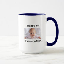 First Father's Day Mug with Custom Photo