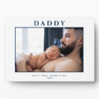 First Father's Day Muted Blue & White Personalized