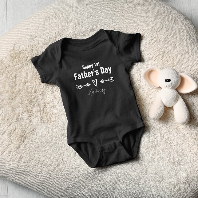 First Father's Day Personalised Baby Bodysuit (First Father's Day Personalized Baby Bodysuit)