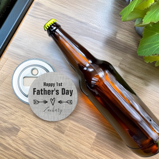 First Father's Day Personalised Bottle Opener (First Father's Day Personalized Bottle Opener)