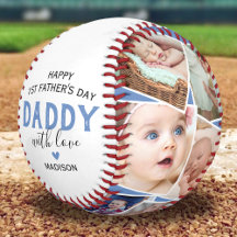 First Father's Day Photo Collage Keepsake
