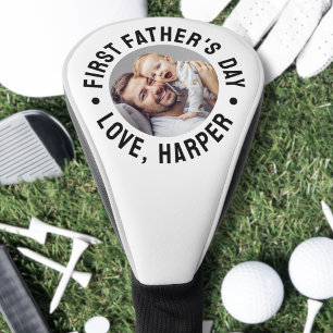 First Father's Day Photo Golf Head Cover