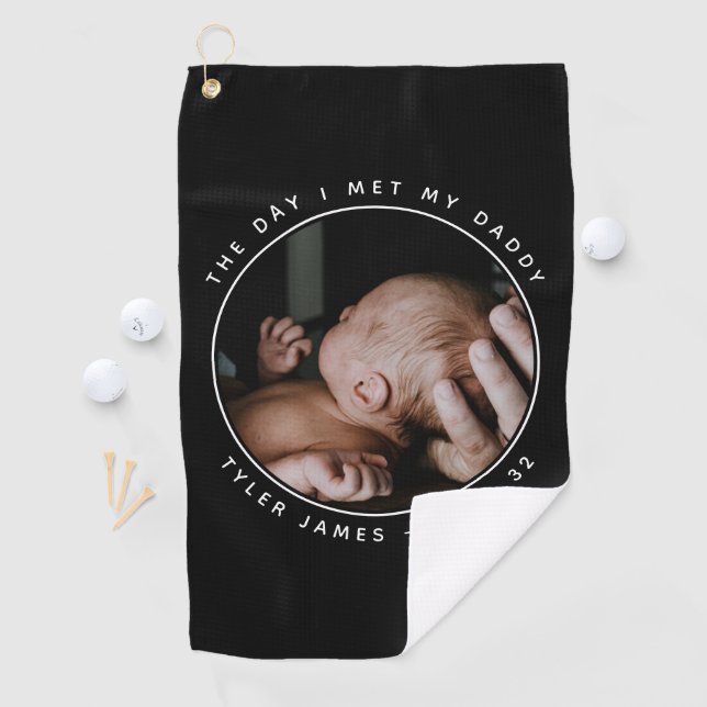 First Father's Day Photo  Golf Towel (InSitu)