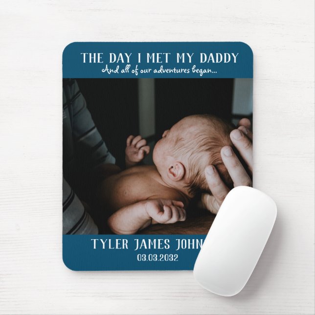 First Father's Day Photo Mouse Pad (With Mouse)