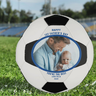 First Father's Day Photo Personalised Soccer Ball