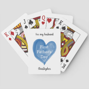 First Fathers Day Playing Cards