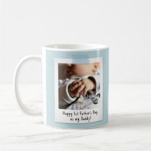 First Father's Day Snapshot Style Photo Keepsake Coffee Mug