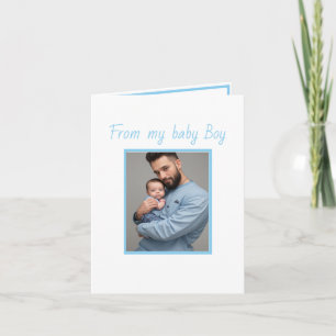 first father's day son Folded Greeting Card