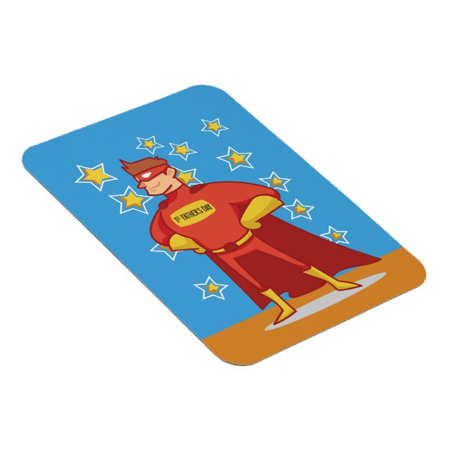 First Father's Day Superhero Magnet (Right Side)