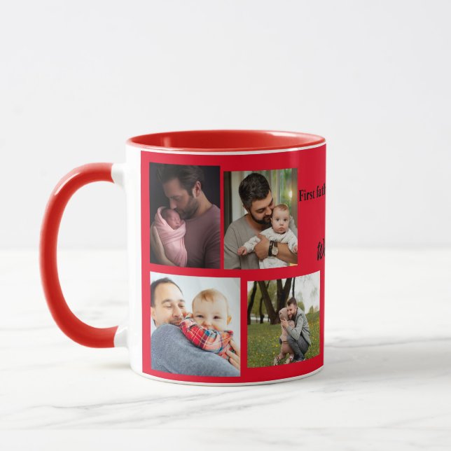 First father's day to World best father  Mug (Left)