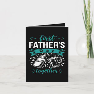 First Father's Day Together Holiday Card