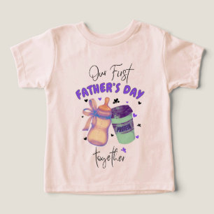 First Father's Day Together Matching outfit/Purple