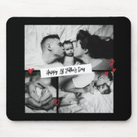 First Father's Day Vintage B&W Baby Photo Collage