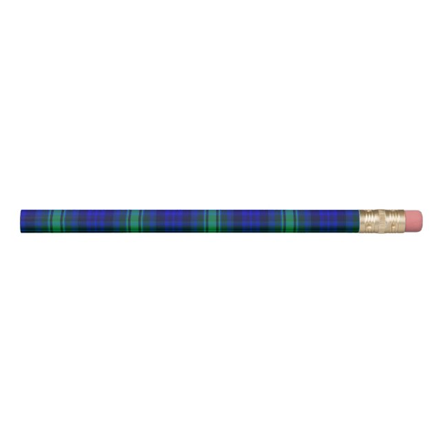 First Fibonacci Plaid Nerdy Math Tartan Pencil (Front)
