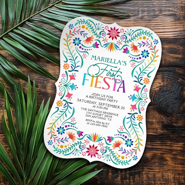 First Fiesta 1st Birthday Invitation (Creator Uploaded)