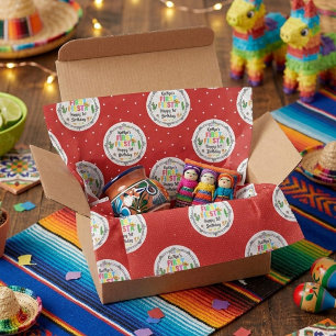 First Fiesta Colourful Mexican 1st Birthday Tissue Paper