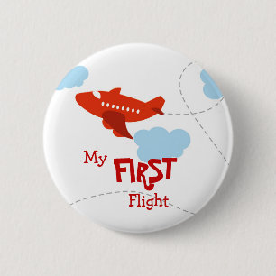 First Flight 6 Cm Round Badge