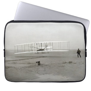 First flight Motorised Aeroplane, Wright Brothers  Laptop Sleeve